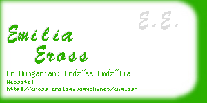 emilia eross business card